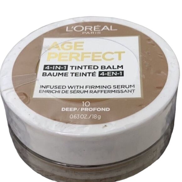 NWT Perfect 4-In-1 Foundation Balm L'Oreal Age Tinted 10 Deep - Picture 2 of 6